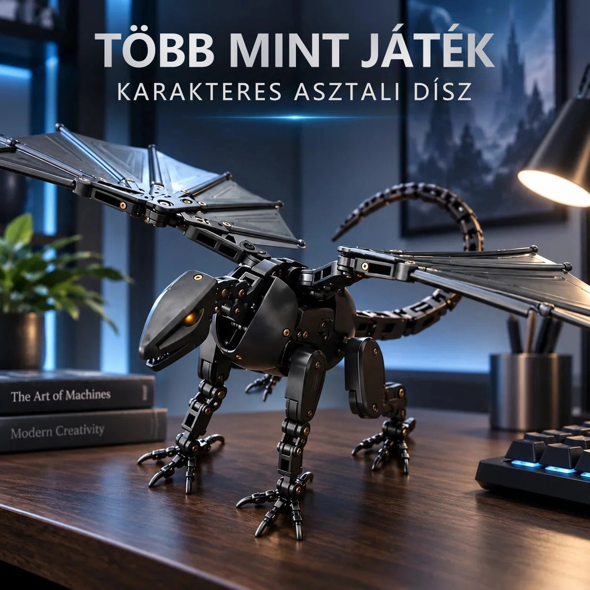 🔥 FORRÓ AKCIÓ – 50% KEDVEZMÉNY 🥚🐉 DragonMorph – Átalakuló mechanikus tojásból sárkánnyá játék 🐉