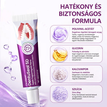 💜CleraNaure® DentuSeal 5D fejlett műfogsorrögzítő és párnázó ragasztó