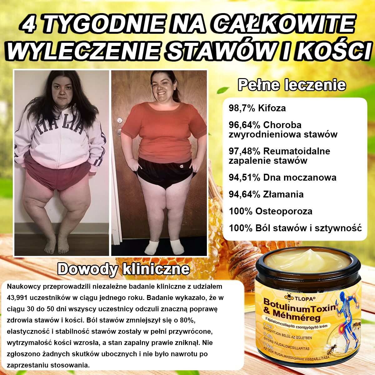 Buzora® Botulinum Toxin és Méhméreg Fájdalomcsillapító Csontgyógyító Krém🌿