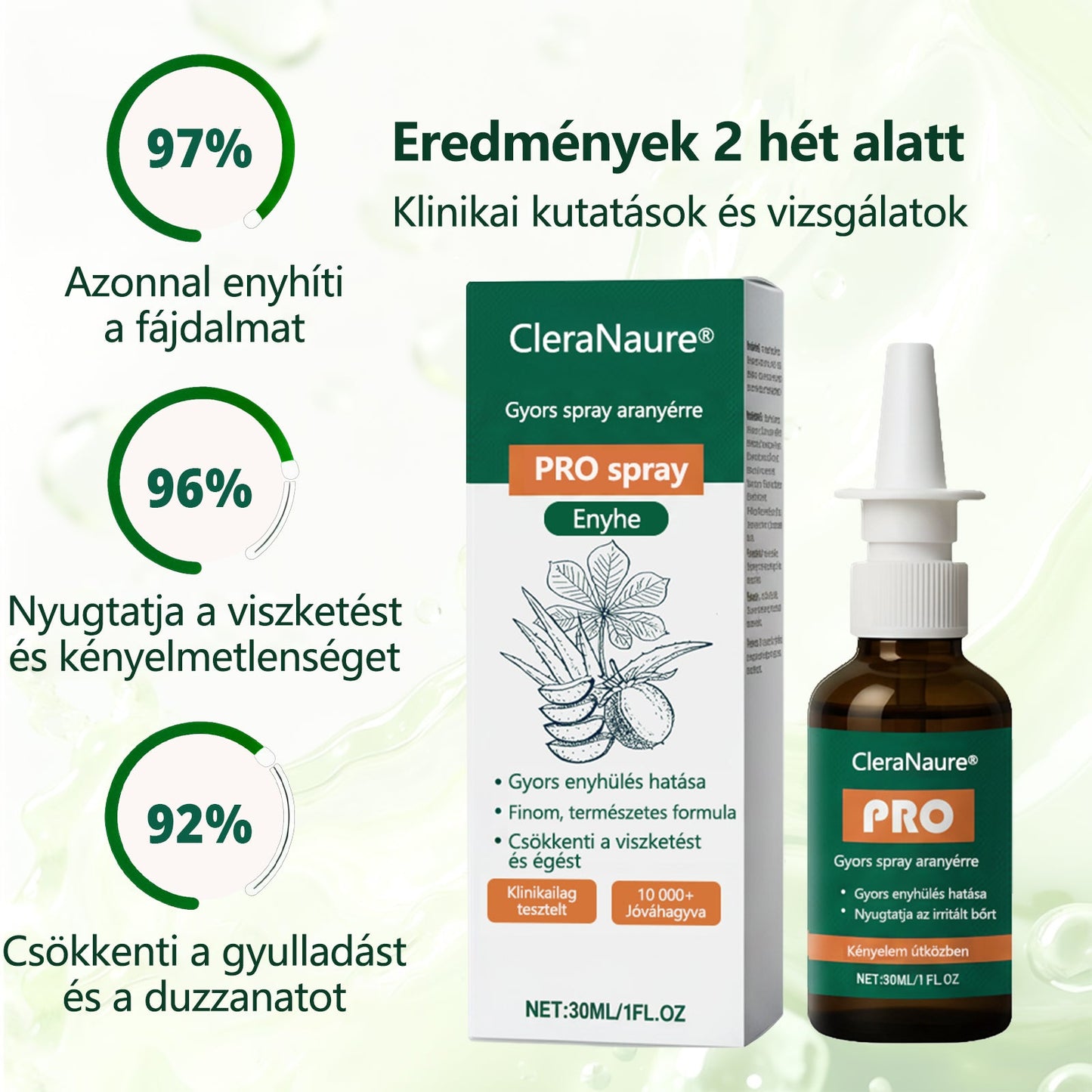 🎁 Időszakos ajánlat | CleraNaure® Gyors Aranyér PRO Spray🎁