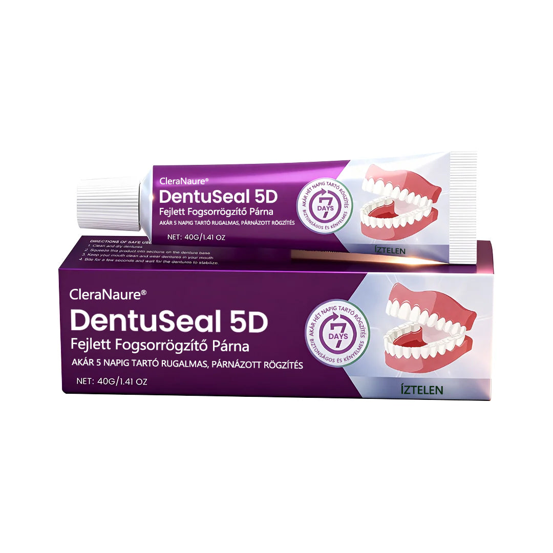 💜CleraNaure® DentuSeal 5D fejlett műfogsorrögzítő és párnázó ragasztó