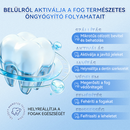 🦷CleraNaure® Tideglusib Fog & íny Javító mikrotűs tapasz | Fejlett őssejt-aktiváló fogcsíkok (újjáépíti a fogzománcot és a dentint • erősíti az ínyt • megszünteti a fogkövet és a szagokat • megállítja a fogérzékenységet) 3.0