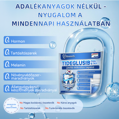 🦷CleraNaure® Tideglusib Fog & íny Javító mikrotűs tapasz | Fejlett őssejt-aktiváló fogcsíkok (újjáépíti a fogzománcot és a dentint • erősíti az ínyt • megszünteti a fogkövet és a szagokat • megállítja a fogérzékenységet) 3.0