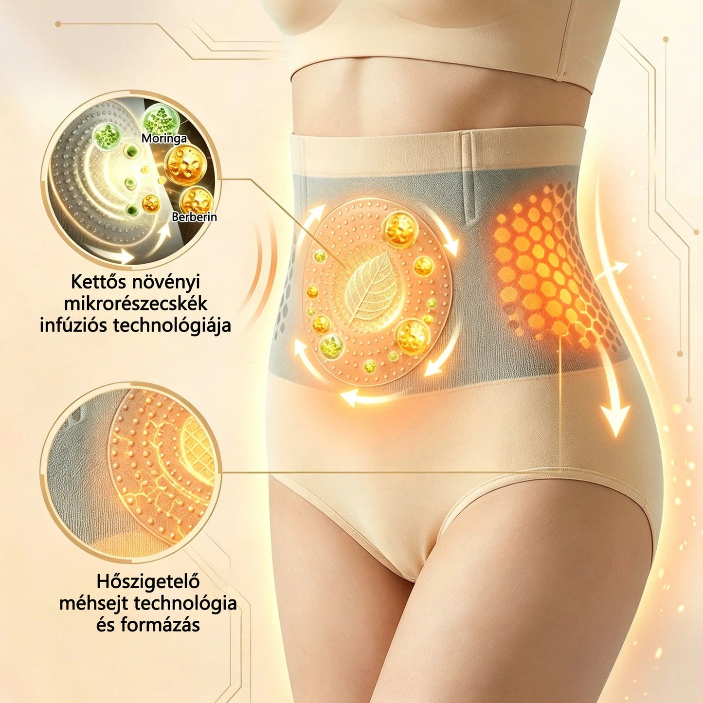 Hivatalos márkabolt | COLTURE® 2026 Moringa & Berberine 4-in-1 mikrorészecskés alakformáló és zsírégető rövidnadrág