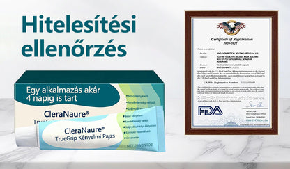 👩‍⚕️CleraNaure® TrueGrip 🔥 Egyél bármit újra 🏆 36 órás sziklaszilárd tartás