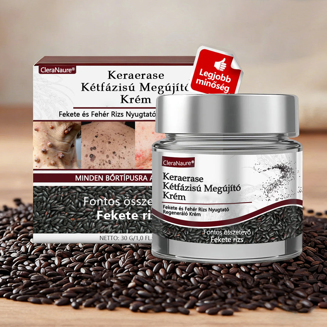 🧡Hivatalos áruház👨‍⚕️ CleraNaure® KeraErase - Kettős hatású bőrfiatalító krém 👨‍⚕️ (Kettős hatású fiatalítás – simítja a kiemelkedő dudorokat és lebontja a mélyen lerakódott keratint savak és irritáció nélkül)🌙