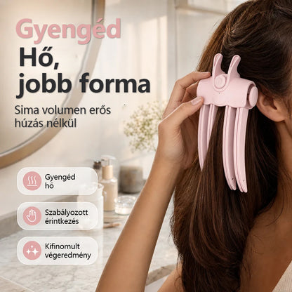 🎉 Több mint 48 ezer eladott darab 💇 Vezeték nélküli, melegítő hajtőemelő volumenfokozó csipesz, hordozható hajformázó eszköz lapos és vékonyszálú hajhoz