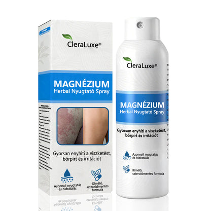 🏆CleraNature® Magnéziumos Spray – Gyors Enyhülés Viszkető, Vörös és Érzékeny Bőrre (Még Intim Területeken is)🏆