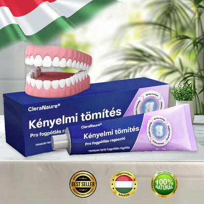 💎💎  KORLÁTOZOTT KÜLÖNLEGES AJÁNLAT 🔥 CleraNaure® Comfort Seal Pro Fogsor Ragasztó 🦷💜 FDA Tanúsítvánnyal🦷🦷
