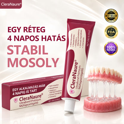 Spóroljon 50%-ot, ha még ma rendel 丨CleraNaure® UltraBond Prémium Műfogsorrögzítő – Elege van az elmozduló műfogsorból? Élvezze a biztosabb tartást! 🦷🧡