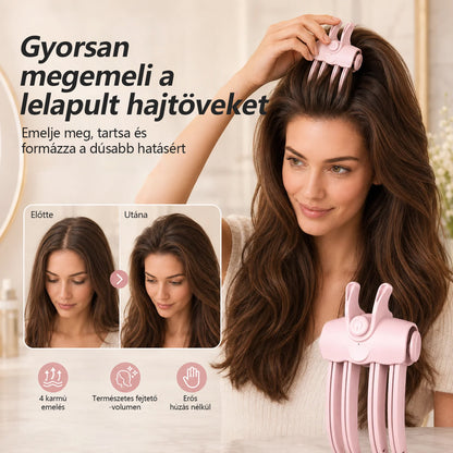 🎉 Több mint 48 ezer eladott darab 💇 Vezeték nélküli, melegítő hajtőemelő volumenfokozó csipesz, hordozható hajformázó eszköz lapos és vékonyszálú hajhoz