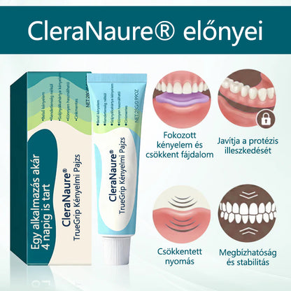 👩‍⚕️CleraNaure® TrueGrip 🔥 Egyél bármit újra 🏆 36 órás sziklaszilárd tartás