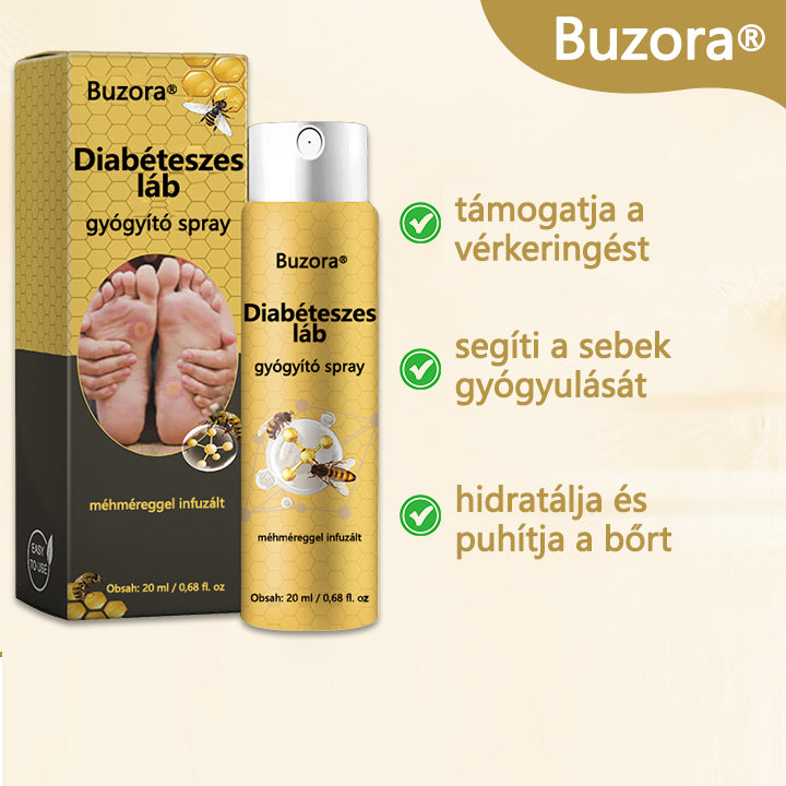 🌿Buzora® Diabéteszes láb gyógyító spray - Méhméreg infúzióval