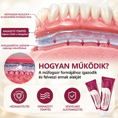 Spóroljon 50%-ot, ha még ma rendel 丨CleraNaure® UltraBond Prémium Műfogsorrögzítő – Elege van az elmozduló műfogsorból? Élvezze a biztosabb tartást! 🦷🧡