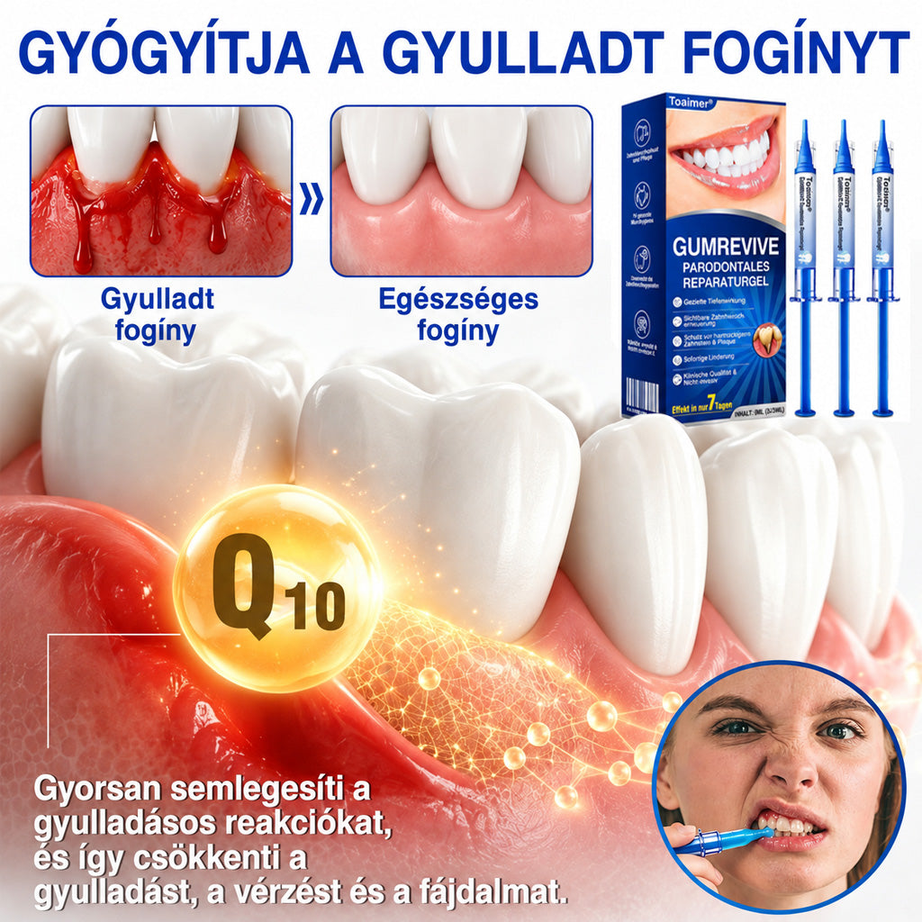 CleraNaure®💎 GumRevive – fejlett gél az íny és a fogágy ápolására🇭🇺👨‍⚕️✅🦷