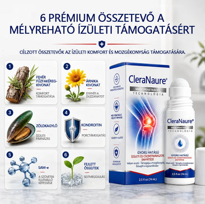 🦵 CleraNaure® Gyors Hatású Ízület- és Csonttámogató Formula ✨ Mikrotűs Ízület- és Csontregeneráló Görgő