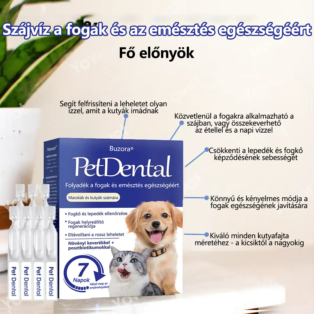 Buzora® Folyadék a fogak és emésztés egészségéért 🐱🐶(kutyáknak és macskáknak)