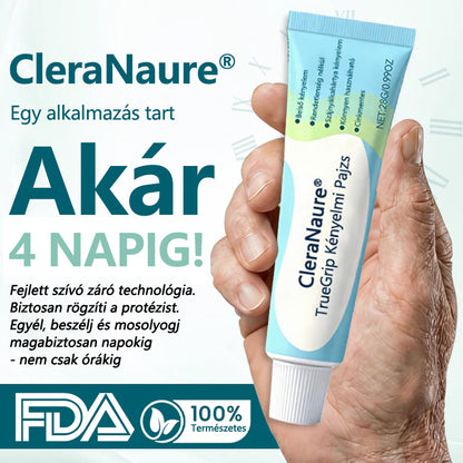 👩‍⚕️CleraNaure® TrueGrip 🔥 Egyél bármit újra 🏆 36 órás sziklaszilárd tartás