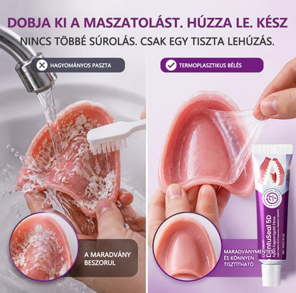 💜CleraNaure® DentuSeal 5D fejlett műfogsorrögzítő és párnázó ragasztó