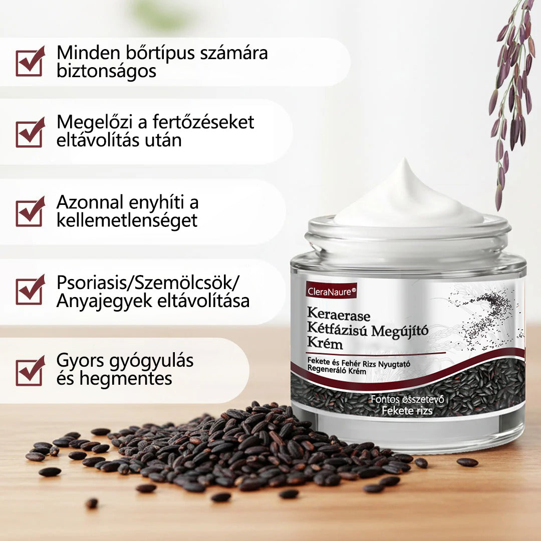 🧡Hivatalos áruház👨‍⚕️ CleraNaure® KeraErase - Kettős hatású bőrfiatalító krém 👨‍⚕️ (Kettős hatású fiatalítás – simítja a kiemelkedő dudorokat és lebontja a mélyen lerakódott keratint savak és irritáció nélkül)🌙