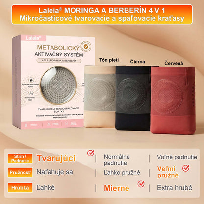 🛡️ Laleia® 2026 Moringa a Berberín 4 v 1 Mikročasticové tvarovacie a spaľovače tuku šortky
