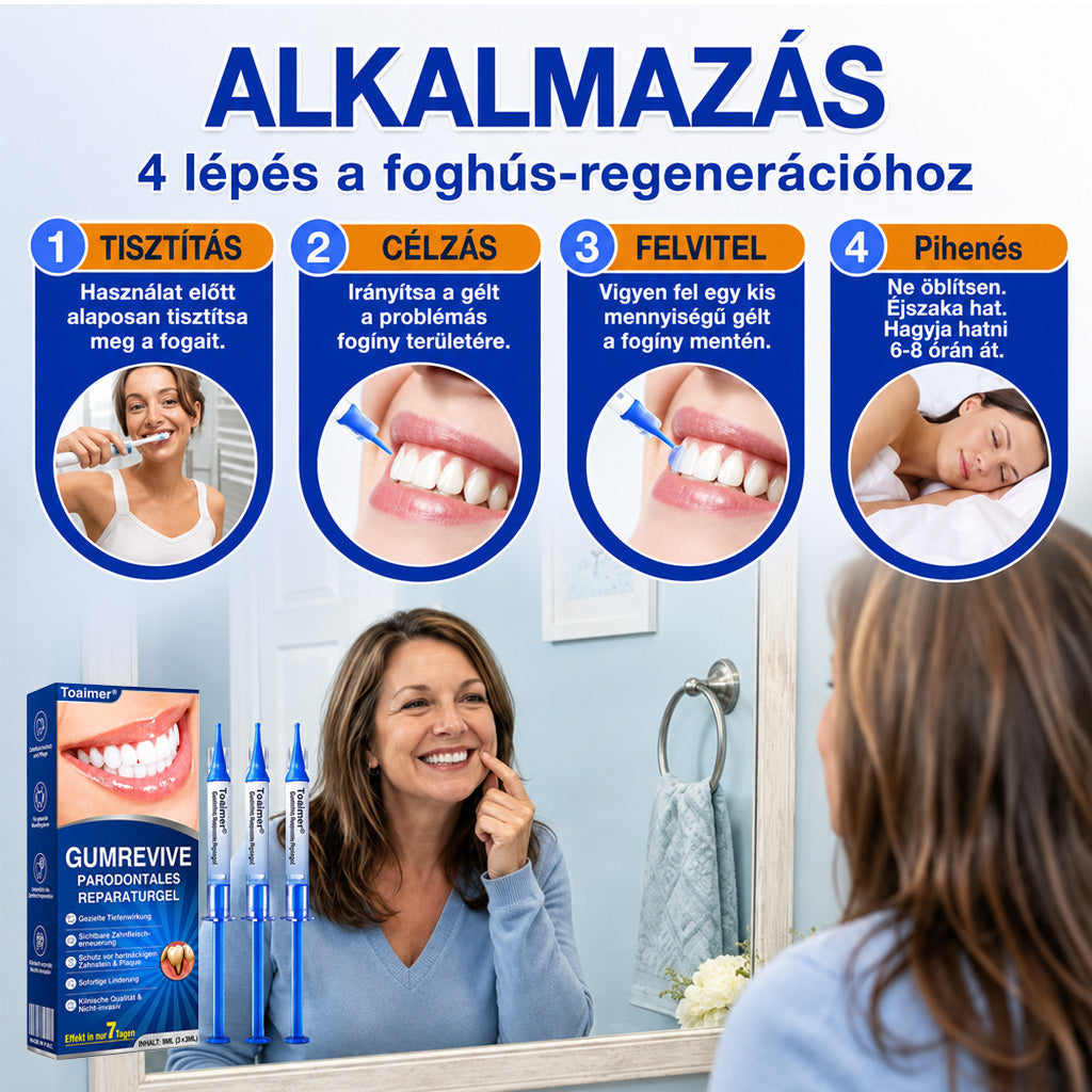 CleraNaure®💎 GumRevive – fejlett gél az íny és a fogágy ápolására🇭🇺👨‍⚕️✅🦷