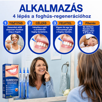 CleraNaure®💎 GumRevive – fejlett gél az íny és a fogágy ápolására🇭🇺👨‍⚕️✅🦷