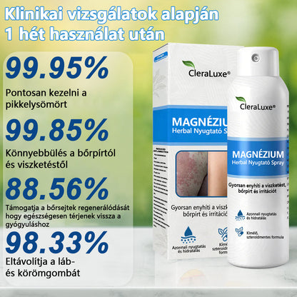 🏆CleraNature® Magnéziumos Spray – Gyors Enyhülés Viszkető, Vörös és Érzékeny Bőrre (Még Intim Területeken is)🏆