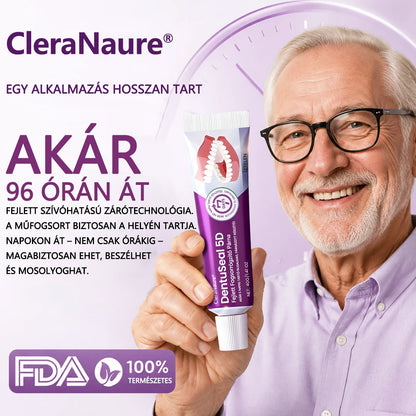 💜CleraNaure® DentuSeal 5D fejlett műfogsorrögzítő és párnázó ragasztó