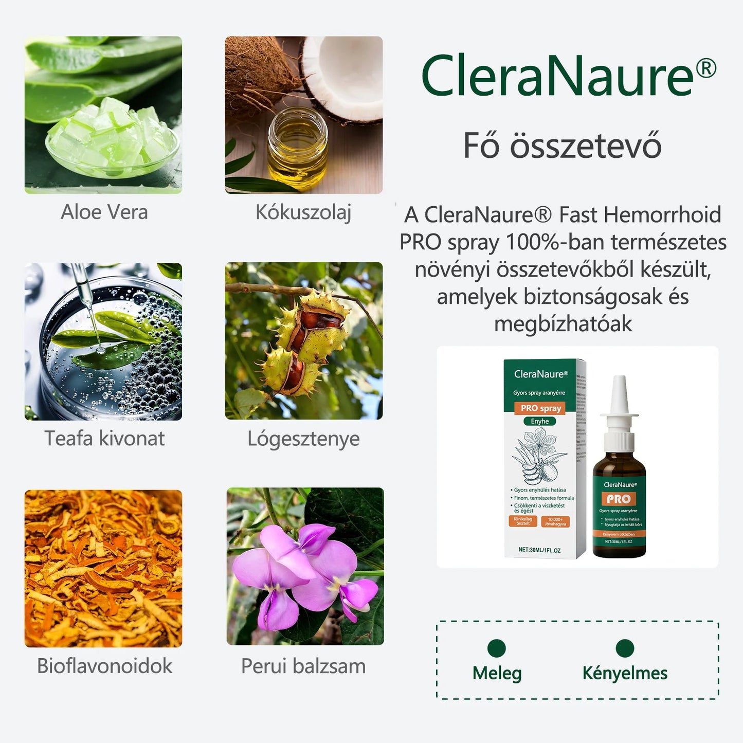🎁 Időszakos ajánlat | CleraNaure® Gyors Aranyér PRO Spray🎁