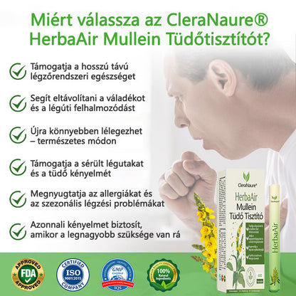 🏅CleraNaure® HerbaAir Mullein Tüdőtisztító