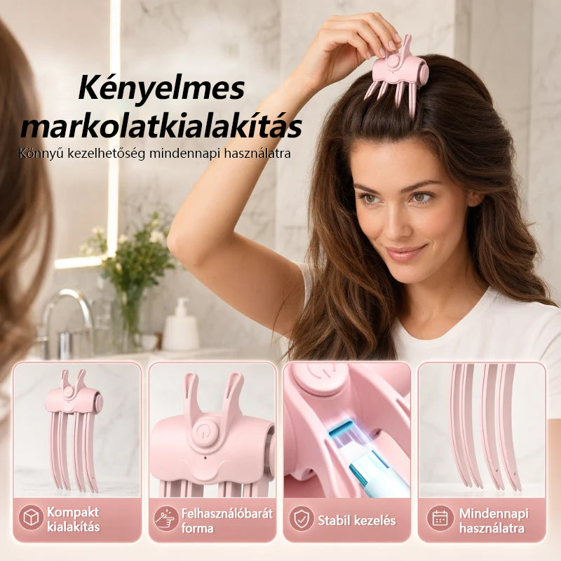 🎉 Több mint 48 ezer eladott darab 💇 Vezeték nélküli, melegítő hajtőemelő volumenfokozó csipesz, hordozható hajformázó eszköz lapos és vékonyszálú hajhoz