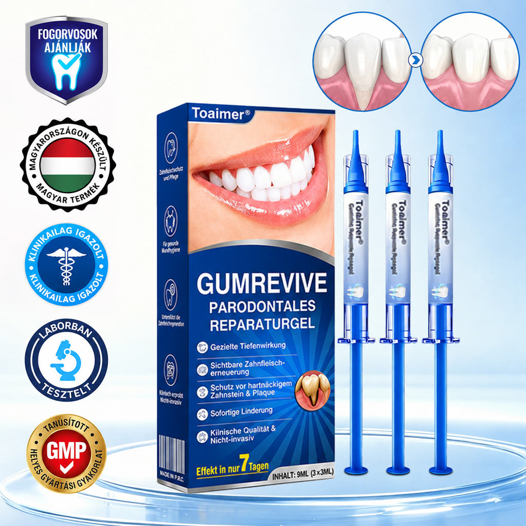 CleraNaure®💎 GumRevive – fejlett gél az íny és a fogágy ápolására🇭🇺👨‍⚕️✅🦷