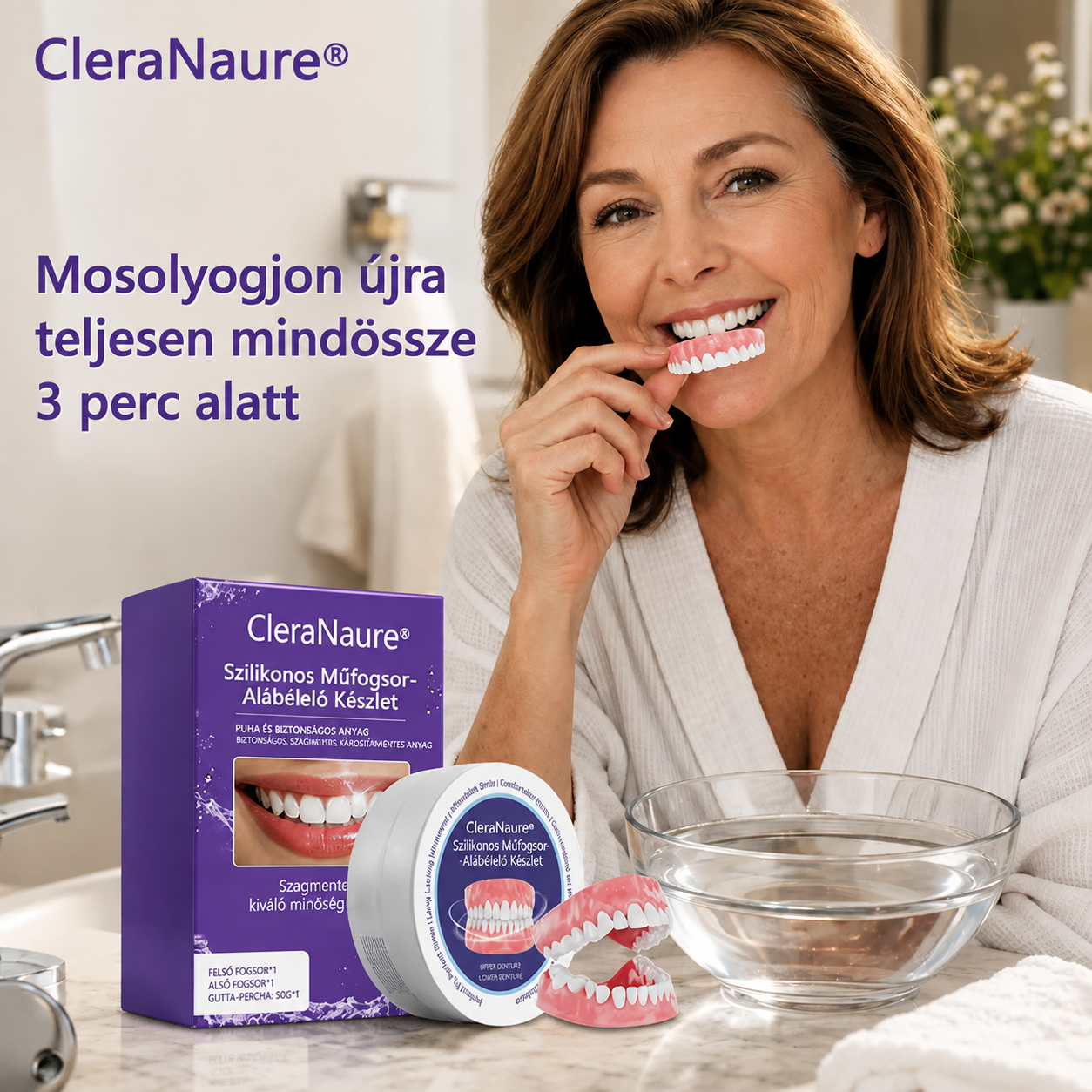 ⭐CleraNaure® – Ne takarja többé a száját nevetés közben! Magabiztosabb mosoly akár 3 perc alatt, fogorvos és hosszú várakozás nélkül.