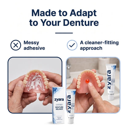 Zyara ™ | Stop Denture Slipping 100% — All-Day Secure Hold