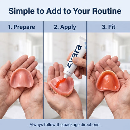 Zyara ™ | Stop Denture Slipping 100% — All-Day Secure Hold