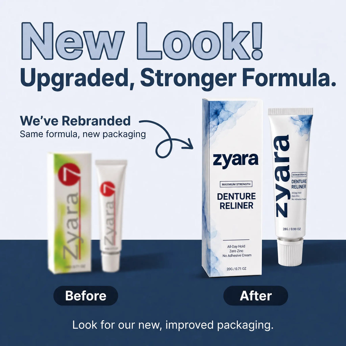 Zyara ™ | Stop Denture Slipping 100% — All-Day Secure Hold